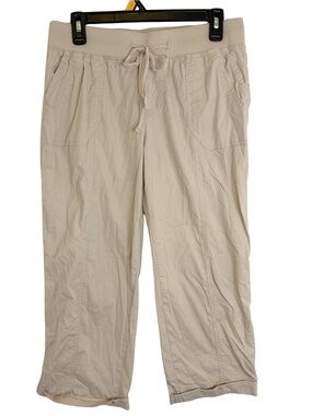 3/$20 Palm Rio Beige Lightweight Cropped Pants Size Small